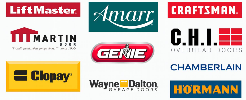 Garage door brands Evergreen Garage Door trusts and installs