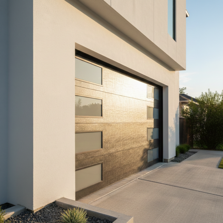 Evergreen Garage Door technician completing an installation