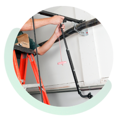 Broken garage door cable repair