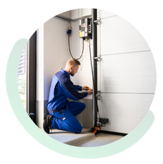 Garage door maintenance service