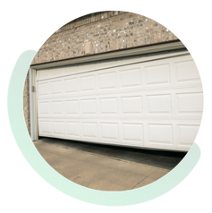 Garage door off track repair